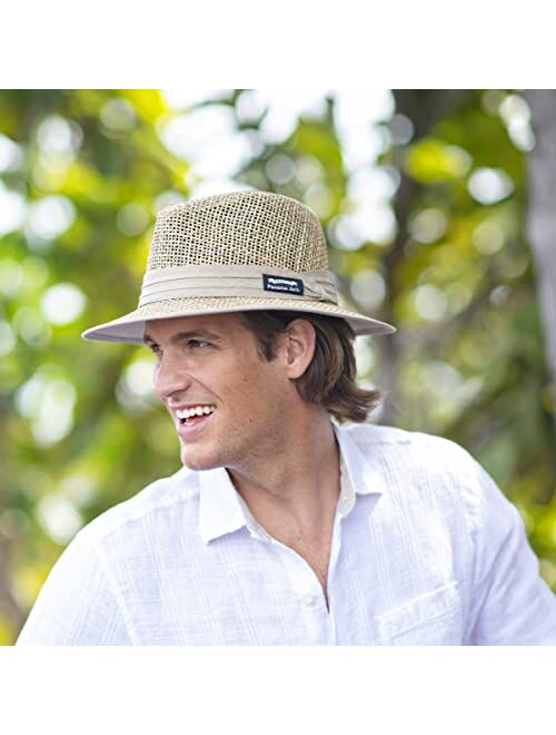 Panama Jack Men's Matte Seagrass Safari Hat