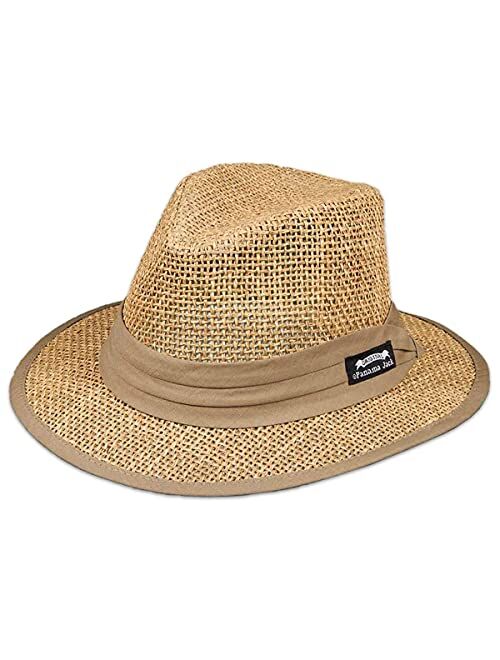 Panama Jack Men's Matte Seagrass Safari Hat