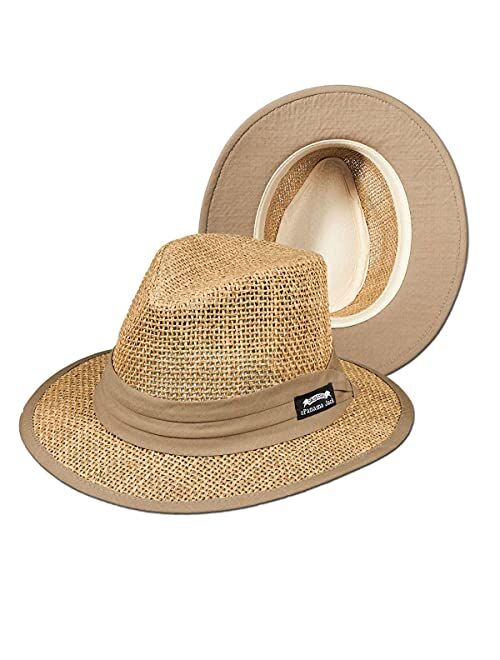 Panama Jack Men's Matte Seagrass Safari Hat