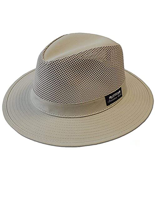 Panama Jack Original Mesh Safari Hat, 2 1/2" Brim, UPF (SPF) 50+ Sun Protection