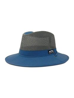 Nylon Mesh Safari Hat - Lightweight, UPF (SPF) 50  Sun Protection, 2 1/2" Big Brim, Chin Strap