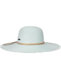 Women's Sun Hat - Straw Paper Braid, Packable, UPF (SPF) 50  UVA/UVB Sun Protection, 4 1/2" Big Brim