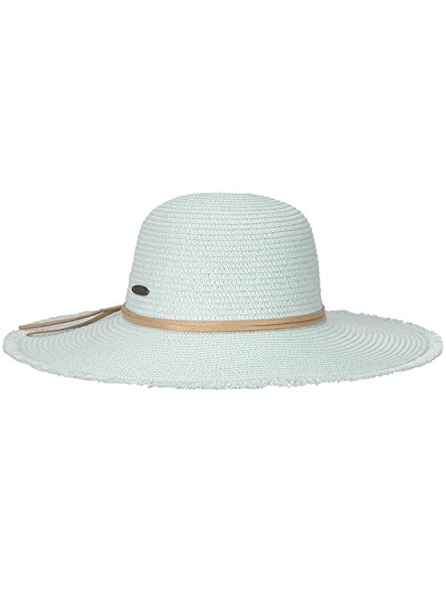Panama Jack Women's Sun Hat - Straw Paper Braid, Packable, UPF (SPF) 50+ UVA/UVB Sun Protection, 4 1/2" Big Brim