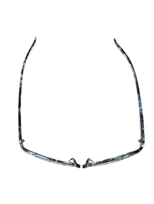 Panama Jack Women's Polarized Milky Blue Tort Wrap Sunglasses, 57