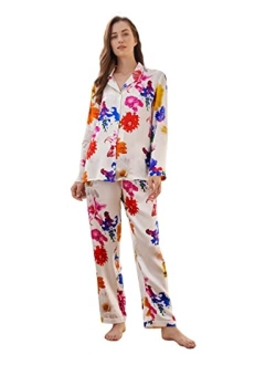 X Mika Ninagawa Exclusive Silk Pajama Set Women Silk 2 Piece Pjs
