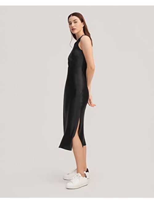 LilySilk 100% Silk Dress for Women 22MM Mulberry Basic Maxi Dress with Bias Cut Sporty Causal