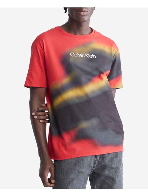 CALVIN KLEIN Men's Logo Cloud-Print Cotton T-Shirt