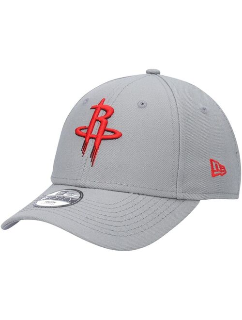 NEW ERA Youth Boys Gray Houston Rockets League Misty Morning 9Forty Adjustable Hat