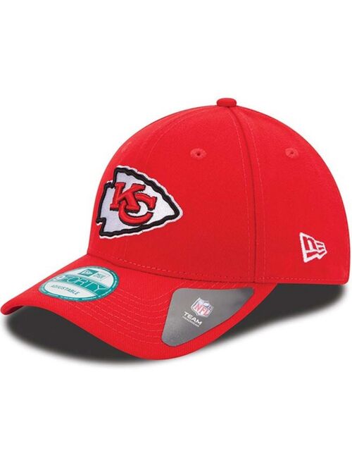 NEW ERA Youth Girls and Boys Red Kansas City Chiefs League 9Forty Adjustable Hat