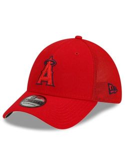 Youth Boys Red Los Angeles Angels 2022 Batting Practice 39Thirty Flex Hat