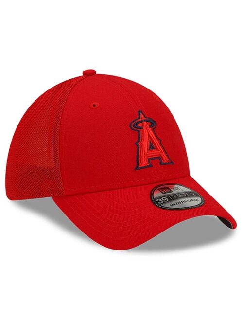 NEW ERA Youth Boys Red Los Angeles Angels 2022 Batting Practice 39Thirty Flex Hat