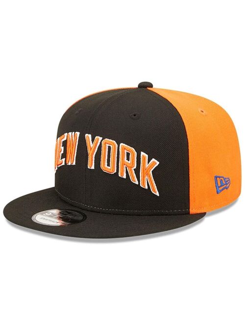 NEW ERA Youth Boys Black New York Knicks 2022/23 City Edition 9FIFTY Snapback Adjustable Hat