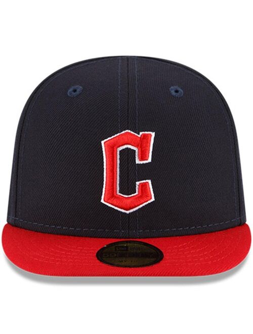 NEW ERA Infant Boys and Girls Navy and Red Cleveland Guardians My First 59FIFTY Fitted Hat