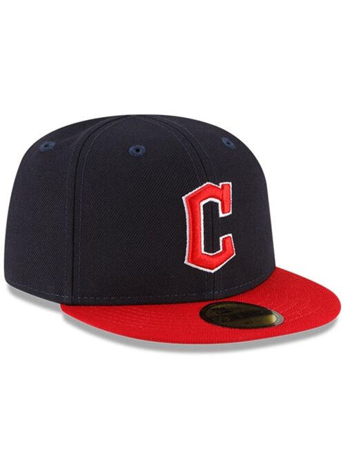 NEW ERA Infant Boys and Girls Navy and Red Cleveland Guardians My First 59FIFTY Fitted Hat