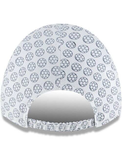 NEW ERA Newborn and Infant Boys and Girls White Tottenham Hotspur Soccer Ball 9TWENTY Flex Fit Hat