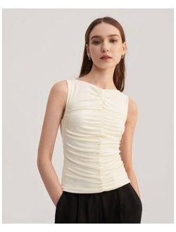 Women's Melia Ruched Knit Tank Top