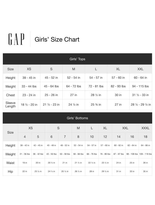 GAP Girls' 2-Pack Long Sleeve Logo Tee T-Shirt