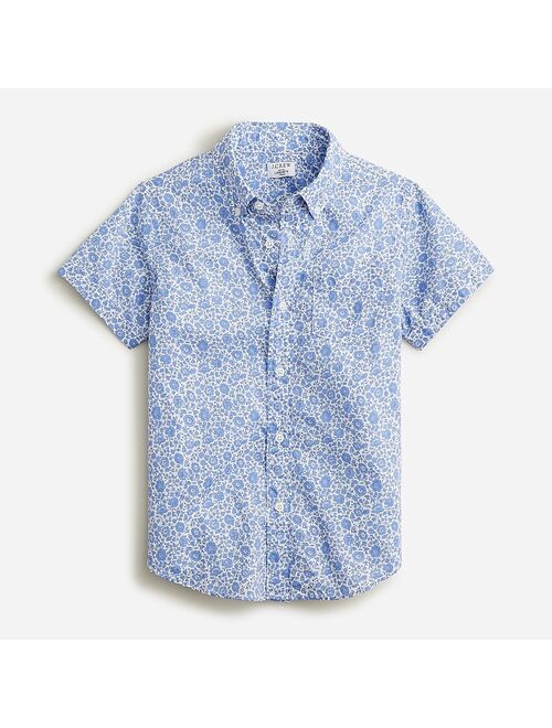 J.Crew Boys' short-sleeve button-up shirt in Liberty fabrics