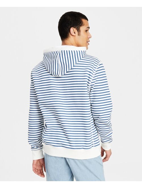 Tommy Hilfiger Men's Nautical Stripe Quinn Hooded Sweatshirt