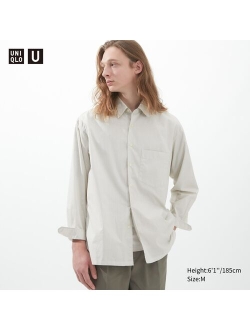 U Oversized Striped Long-Sleeve Shirt