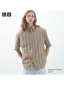 U Seersucker Striped Short-Sleeve Shirt