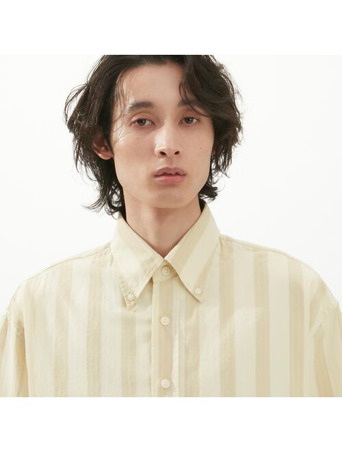 UNIQLO U Seersucker Striped Short-Sleeve Shirt