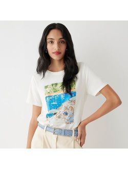 Classic-fit summer day graphic T-shirt