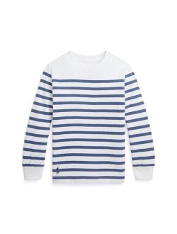 Toddler and Little Boys Striped Cotton Long-Sleeve T-shirt