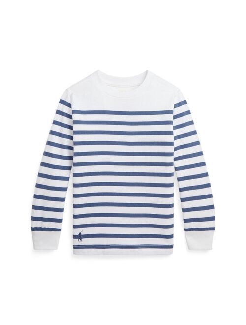 POLO RALPH LAUREN Toddler and Little Boys Striped Cotton Long-Sleeve T-shirt