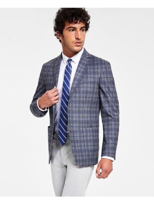 BAR III Men's Slim-Fit Gray Knit Blazer, Created for Macy's