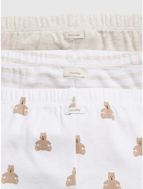 Gap Baby 100% Organic Cotton First Favorites Pull-On Pants (3-Pack)
