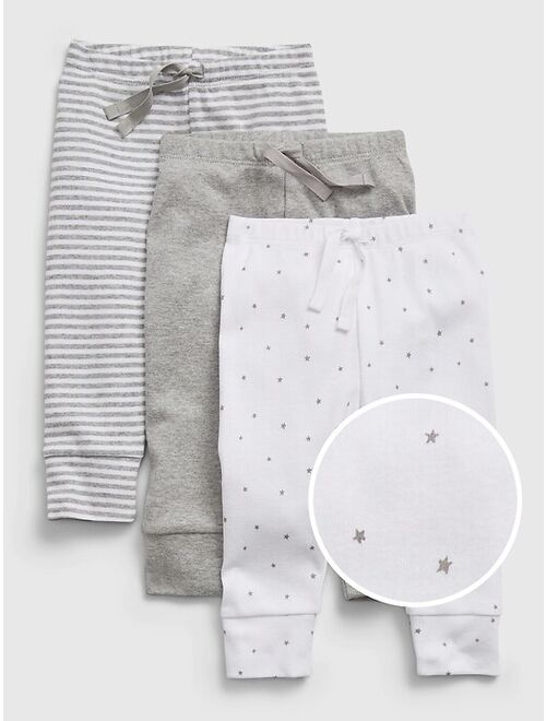 Gap Baby 100% Organic Cotton First Favorite Pull-On Pants (3-Pack)