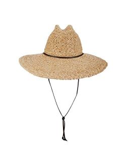 Women's Raffia Lifeguard Hat, Natural, One Size