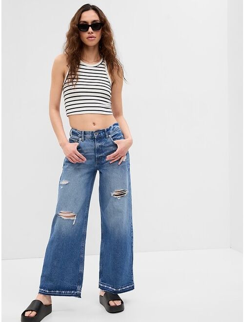 Buy PROJECT GAP Low Rise Wide Baggy Jeans with Washwell online | Topofstyle