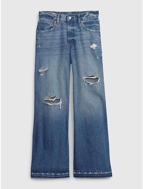 PROJECT GAP Low Rise Wide Baggy Jeans with Washwell