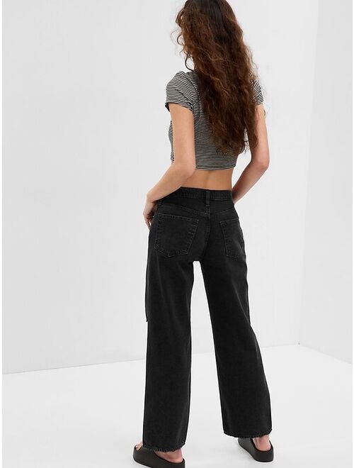 PROJECT GAP Low Rise Baggy Jeans with Washwell