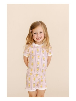 LA PALOMA Girls Toddler/Child Organic Cotton Short Set Pajama