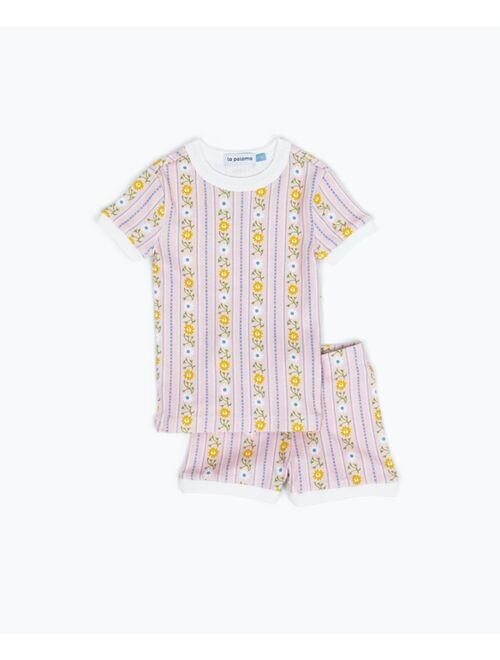 LA PALOMA Girls Toddler/Child Organic Cotton Short Set Pajama