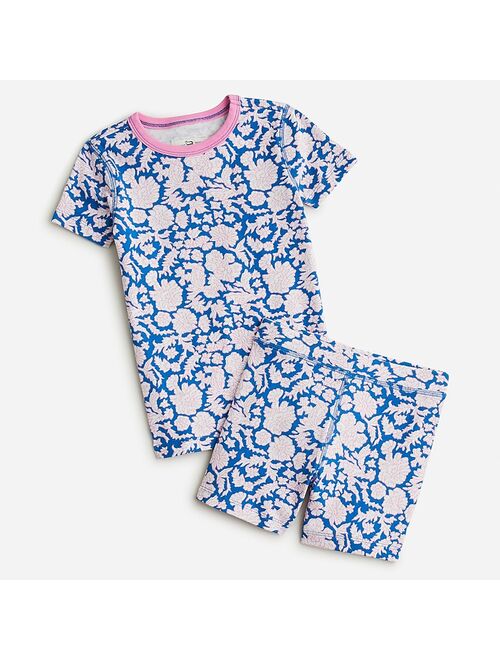 J.Crew SZ Blockprints X crewcuts girls' short-sleeve pajama set in floral