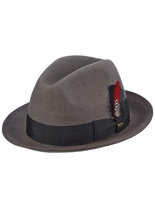 Scala Classico Men's Wool Felt Fedora Hat