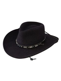 Men's Santa Fe Crushable Wool Hat - 7 1/2 - Black