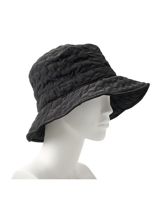 Women's Scala Quilted Big Brim Rain Hat