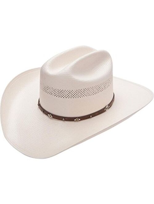 Stetson Men's Lobo 10X Straw All-Around Vent Star Concho Band Cowboy Hat