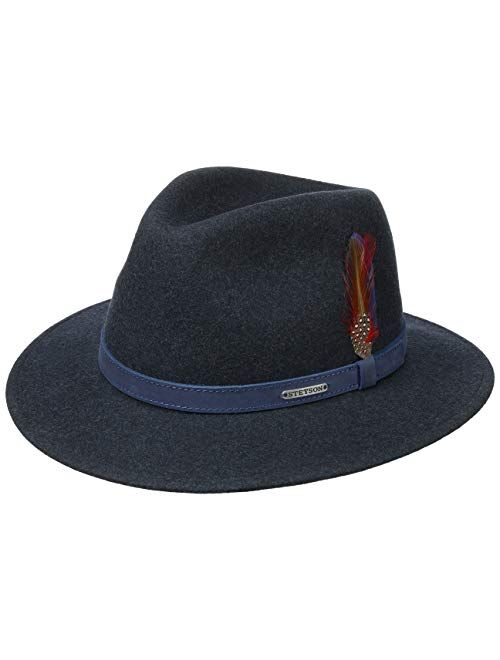 Stetson Powell Traveller Felt Hat Men | Made in The EU