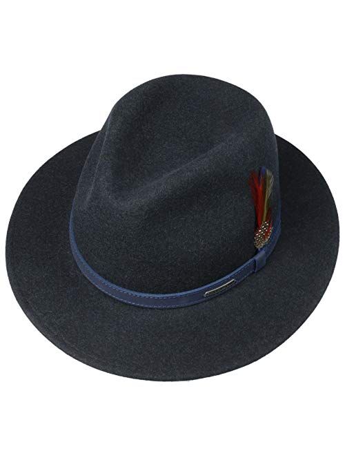 Stetson Powell Traveller Felt Hat Men | Made in The EU