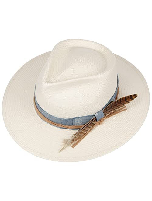 Stetson Feather Trim Toyo Western Straw Hat Women/Men -