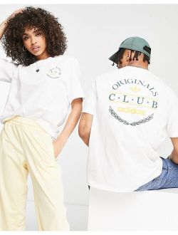 'Sports Resort' Club t-shirt in white with back graphics
