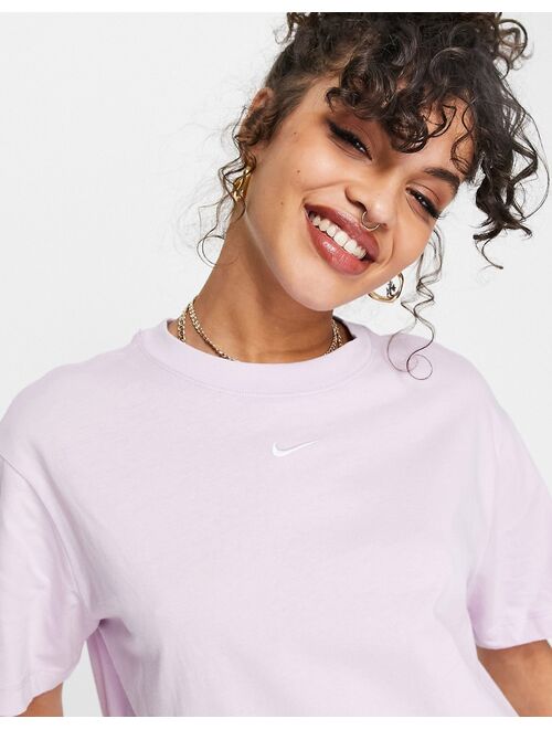 Nike Swoosh boyfriend t-shirt in lilac