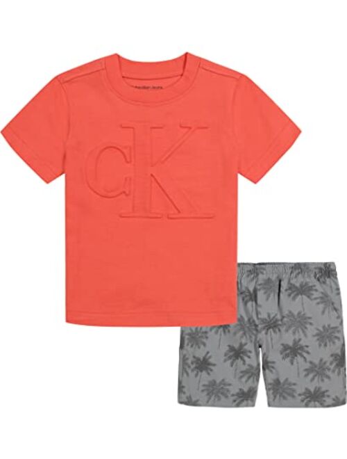 Calvin Klein boys 2 Pieces Short Set