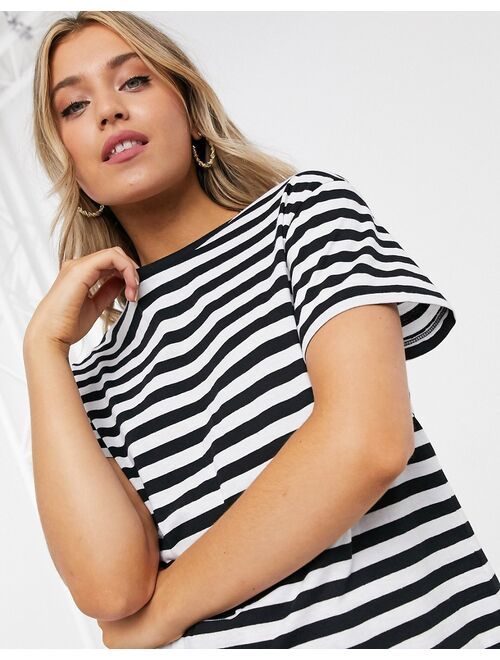 ASOS DESIGN ultimate t-shirt in black and white stripe